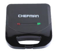 Chefman Electric Sandwich Maker Machine - Black
