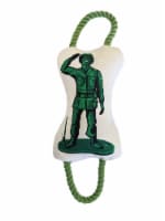 JoJo Modern Pets Retro Army Soldier Printed Plush Dog And Puppy Toy