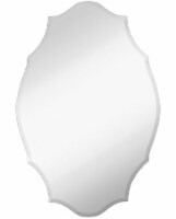 Hamilton Hills 24 x36  Modern Silver Polished Glass Rectangular Mirror