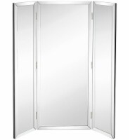 Hamilton Hills 40x48  Trifold Mirror | Silver, Beveled Edges 3 Way