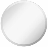 Hamilton Hills 24  Round Mirror | Polished Glass Frameless, Lightweight