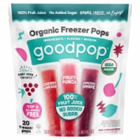 Goodpop® Organic Grape Fruit Punch & Cherry Limeade Pops Perspective: Main