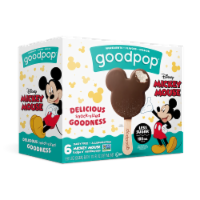 Goodpop® Dairy Free Mickey Mouse Fudge N' Vanilla Pops Perspective: Main