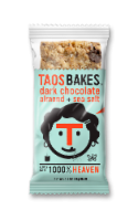 Taos Bakes™ Dark Chocolate Almond + Sea Salt Bar Perspective: Main