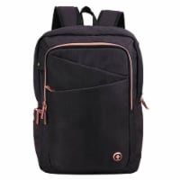 Swissdigital SD100601 Katy Rose Backpack - Black And Rose Gold