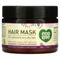 Ecolove Hair Mask - Purple Fruit Hair Mask For Colored and Very Dry Hair - 11.8 oz.