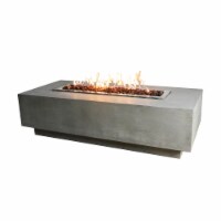 Elementi Granville 60 In Concrete Outdoor 45,000 BTU Natural Gas Fire Pit Table