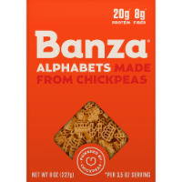 Banza® Chickpea Alphabets Pasta Perspective: Main