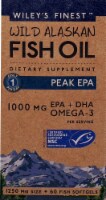 Wiley's Finest Wild Alaskan Fish Oil Peak EPA Fish Softgels 1250mg