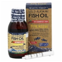 Wiley's Finest Natural Strawberry Watermelon Flavored Wild Alaskan Fish Oil for Kids
