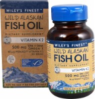 Wiley's Finest  Wild Alaskan Fish Oil Vitamin K2