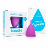 Lunette Menstrual Cup Violet Model 2 with BONUS FREE Cup Wipes