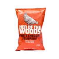 Hen Of The Woods™ White Cheddar Jalapeno Kettle Potato Chips Perspective: Main
