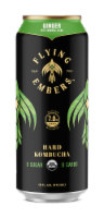 Flying Embers Ginger & Oak Organic Hard Kombucha Single Can Perspective: Main