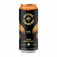 Flying Embers Pineapple Chili Hard Kombucha Single Can Perspective: Main