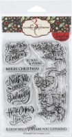 Colorado Craft Company Clear Stamps 4"X6"-Santa & Rudolph-Lovely Legs