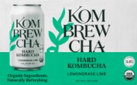 Kombrewcha Lemongrass Lime Hard Kombucha Perspective: Main