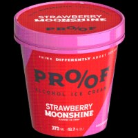 PROOF Strawberry Moonshine Alcohol Ice Cream Perspective: Main