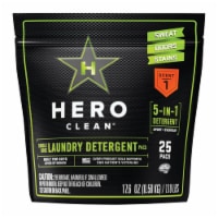 Hero Clean 1699941 Juniper Scent Laundry Detergent Pod, 25 Per Pack - Case of 6
