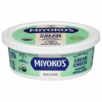 Miyoko's Creamery Plant Milk Savory Scallion Cream Cheese Perspective: Main
