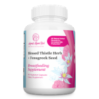 Mommy Knows Best® Blessed Thistle Herb + Fenugreek Seed Breastfeeding Supplement Vegetarian Capsules