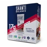 Shanti Balance Red Velvet Chocolate Chip + Prebiotics Plant Protein Bars