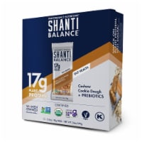Shanti Balance Cashew Cookie Dough + Prebiotics Plant Protein Bars