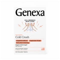 Genexa Organic Cold Crush Non-Drowsy Acai Berry Flavor Cold & Cough Chewable Tablets