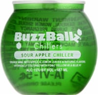 BuzzBallz Chillers Sour Apple Chilllers Ready to Drink Cocktail Single Can Perspective: Main