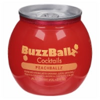 BuzzBallz Cocktails Peachballz Ready to Drink Cocktail Single Can