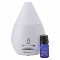 Mini Scentifier White Essential Oil Diffuser + Orange Essential Oil