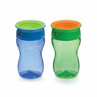 Wow Cup Blue & Green Kids 360 Spill Free Cups 2 Count