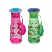 Wow Cup Pink & Green Mini 360 Spill Free Bottles 2 Count