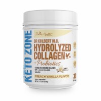 Divine Health Keto Zone French Vanilla Hydrolyzed Collagen + Probiotics Protein Powder