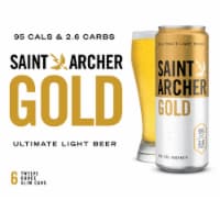 Saint Archer Brewing Company Gold Light Lager Beer Perspective: Main
