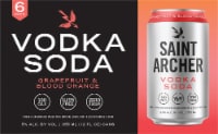Saint Archer Brewing Company Grapefruit and Blood Orange Vodka Soda Perspective: Main