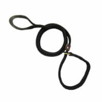 Lone Wolf 3643-LGB Flat Braided Rope Lead with Slip, Lime Green & Blue - 0.62 in.