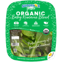 Superior Fresh Organic Baby Romaine Blend