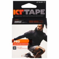 KT Tape® Pro® Jet Black Precut Elastic Sports Tape Strips Perspective: Main