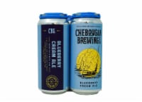 Cheboygan Brewing Blueberry Cream Ale Beer Cans Perspective: Main