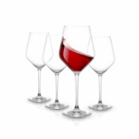 Layla Crystal Red Wine Glasses - 17 oz - Set of 4