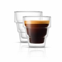 Pila Double Walled Espresso Glass Cups - 3 oz - Set of 2
