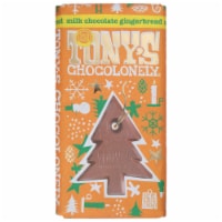 Tony's Chocolonely® 32% Gingerbread Milk Holiday Chocolate Bar Perspective: Main