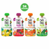 Once Upon a Farm | Organic Fruit & Veggie Blend Baby Sampler | Pack of 24