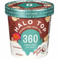 Halo Top Dairy-Free & Soy-Free Vegan Chocolate Chip Cookie Dough Frozen Dessert