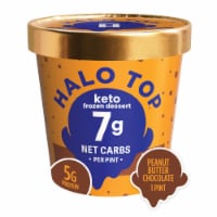 Halo Top® Keto Peanut Butter Chocolate Ice Cream Pint Perspective: Main