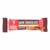 Cave Man Dark Chocolate Caramel Cashew Bar  - Case of 12 - 1.4 OZ