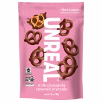 Unreal® Milk Chocolate Covered Pretzels Perspective: Main