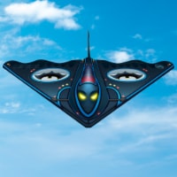 Kitedrone Batman Fusionwing Kite Perspective: Main
