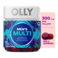 Olly The Perfect Men's Multi Blackberry Blitz Dietary Suplement Gummies
